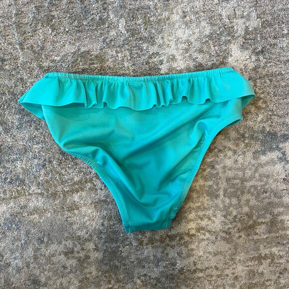 Crewcuts Girls Aqua Ruffle Bikini Swimsuit Set 8 - Picture 7 of 11